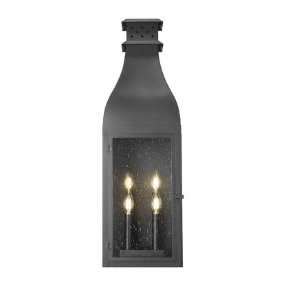 Toulouse 4 Light Sand Black Outdoor Wall Light