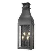 Toulouse 4 Light Sand Black Outdoor Wall Light