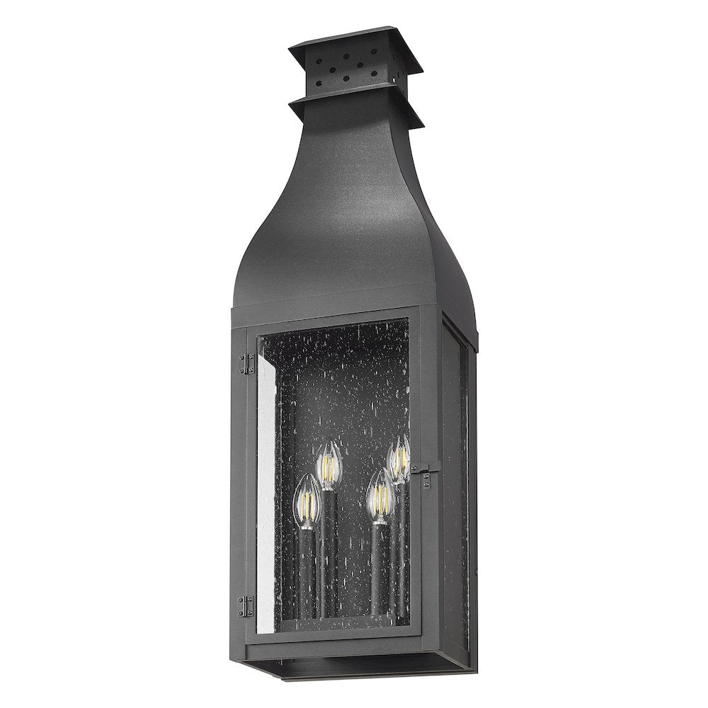 Toulouse 4 Light Sand Black Outdoor Wall Light