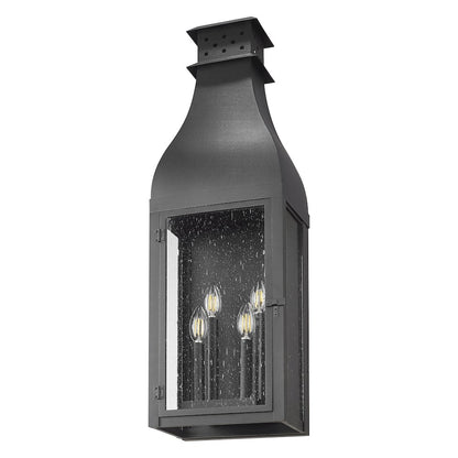 Toulouse 4 Light Sand Black Outdoor Wall Light