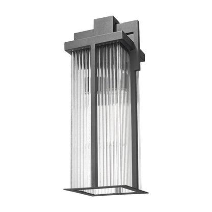 Fortis 2 Light Sand Black Outdoor Wall Light