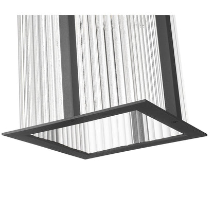 Fortis 2 Light Sand Black Outdoor Wall Light