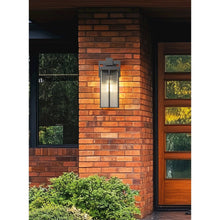 Fortis 1 Light Sand Black Outdoor Wall Light