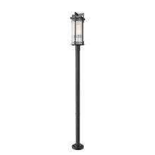 Fortis 2 Light Sand Black Outdoor Post Mounted Fixture