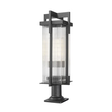 Fortis 2 Light Sand Black Outdoor Pier Mounted Fixture