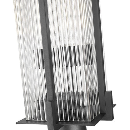 Fortis 2 Light Sand Black Outdoor Post Mount Fixture