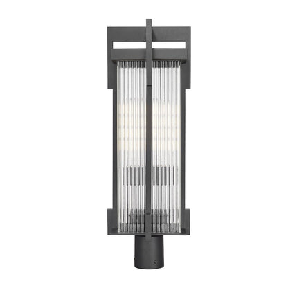 Fortis 2 Light Sand Black Outdoor Post Mount Fixture