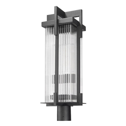 Fortis 2 Light Sand Black Outdoor Post Mount Fixture
