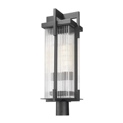 Fortis 2 Light Sand Black Outdoor Post Mount Fixture