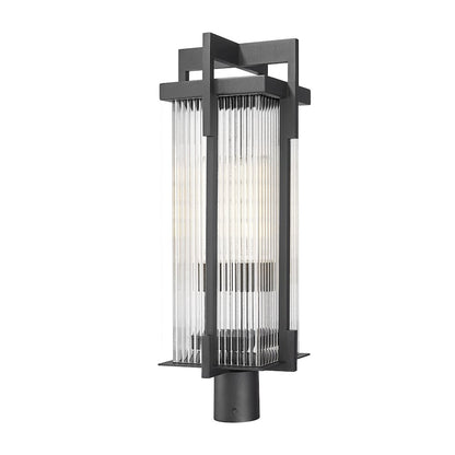 Fortis 2 Light Sand Black Outdoor Post Mount Fixture