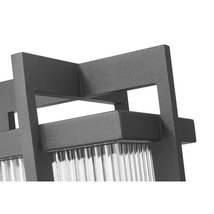 Fortis 2 Light Sand Black Outdoor Post Mount Fixture
