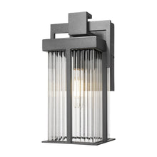 Fortis 1 Light Sand Black Outdoor Wall Light