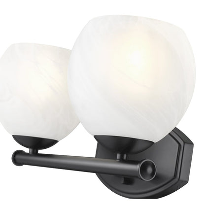 Z-Lite 2 Light Vanity, Matte Black