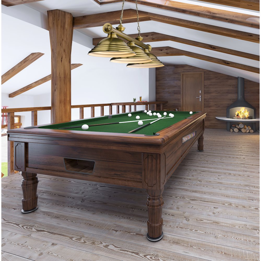 Z-Lite Cordon 3 Light Billiard, Steel Frame, Rubbed Brass Shade Color