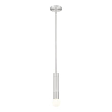 Z-Lite Stari 1 Light Pendant in Brushed Nickel color, Steel frame