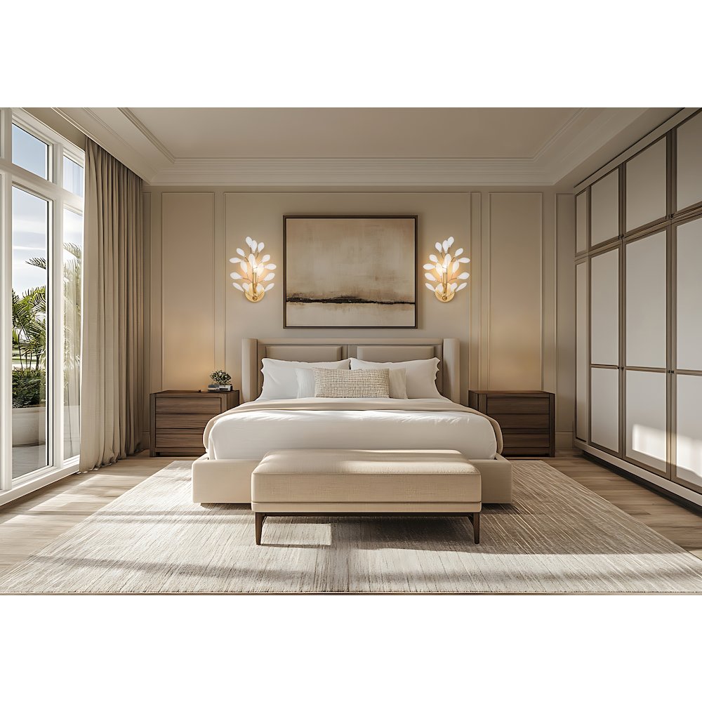 Z-Lite 1 Light Wall Sconce, Modern Gold