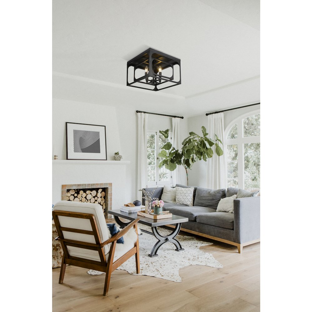 Z-Lite 4 Light Flush Mount