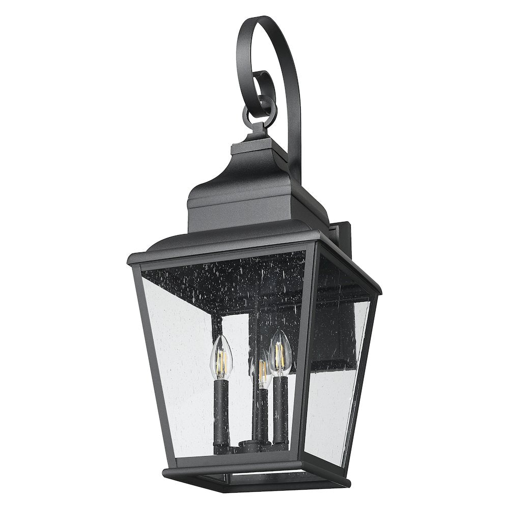 Z-Lite 3 Light Outdoor Wall Light, Sand Black