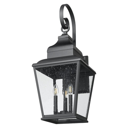 Z-Lite 3 Light Outdoor Wall Light, Sand Black
