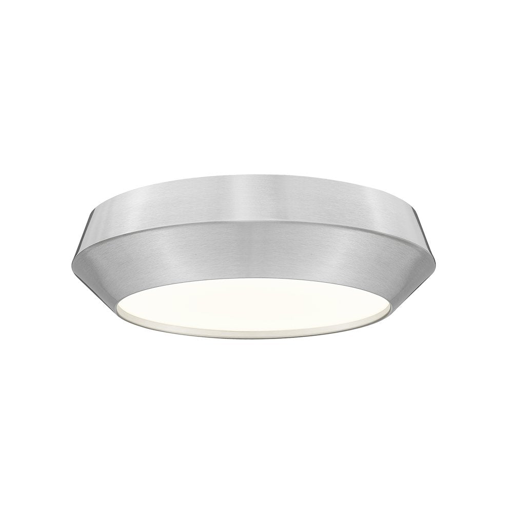 Z-Lite 1 Light Flush Mount, Brushed Nickel