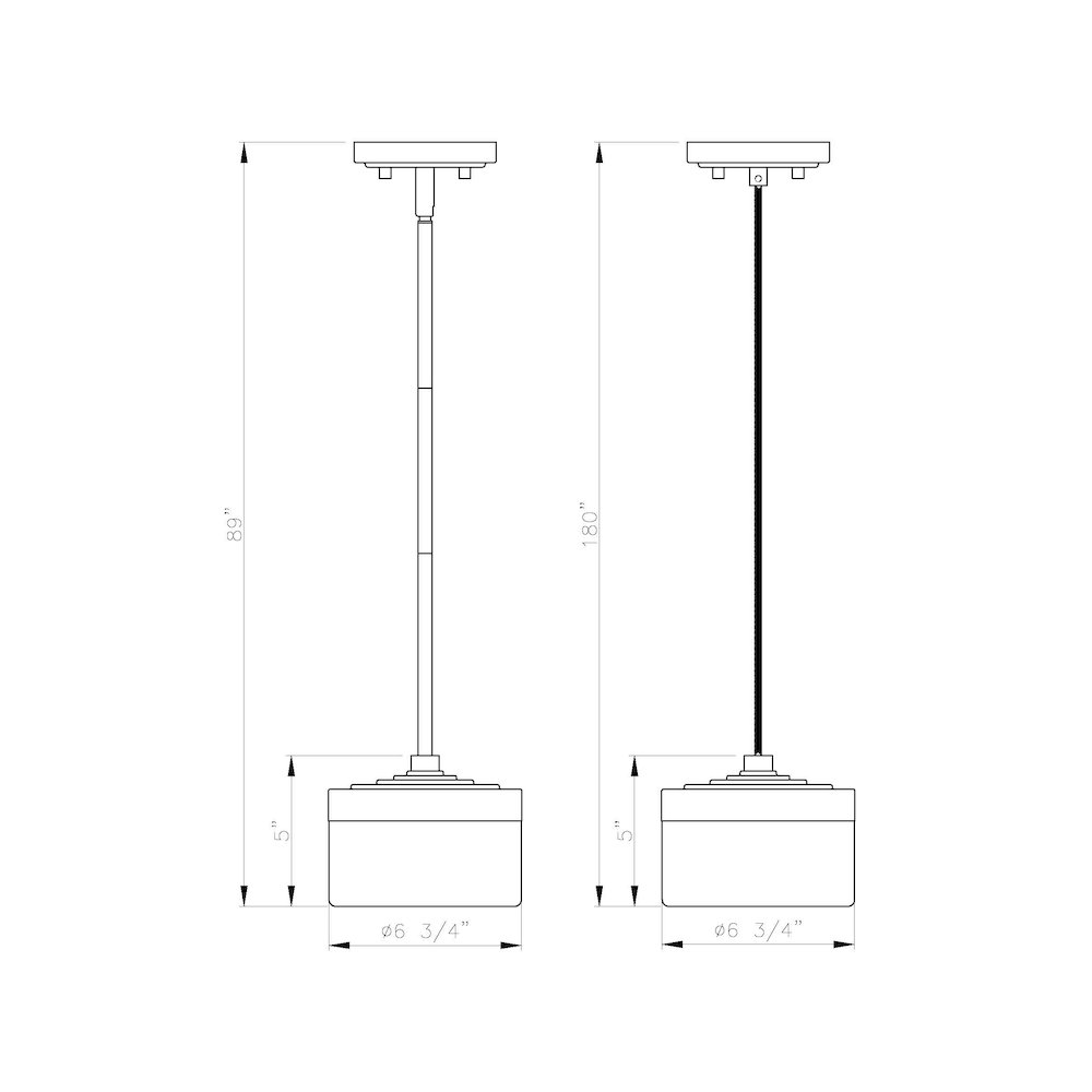 Z-Lite 1 Light Pendant, Modern Gold