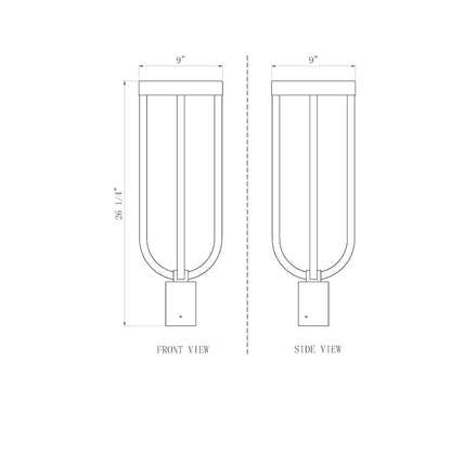 Z-Lite 1 Light Outdoor Post Mount Fixture