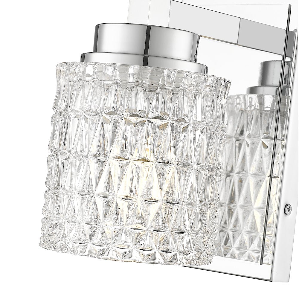Z-Lite 1 Light Wall Sconce, Chrome