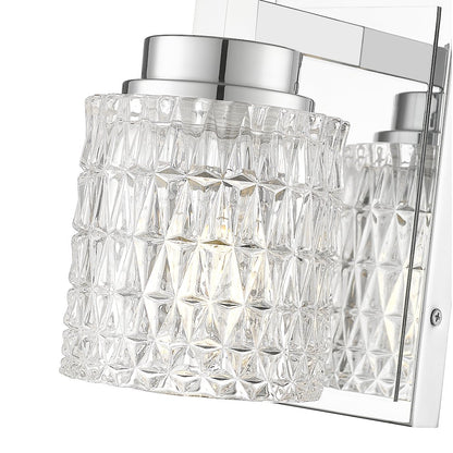 Z-Lite 1 Light Wall Sconce, Chrome