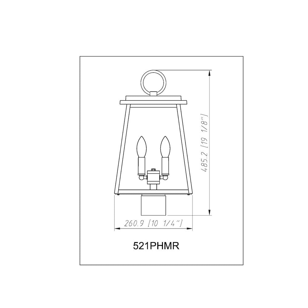 Z-Lite 2 Light Outdoor Post Mount Fixture