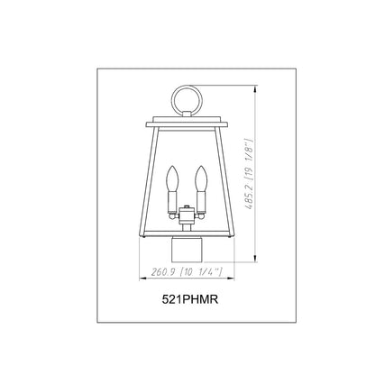 Z-Lite 2 Light Outdoor Post Mount Fixture