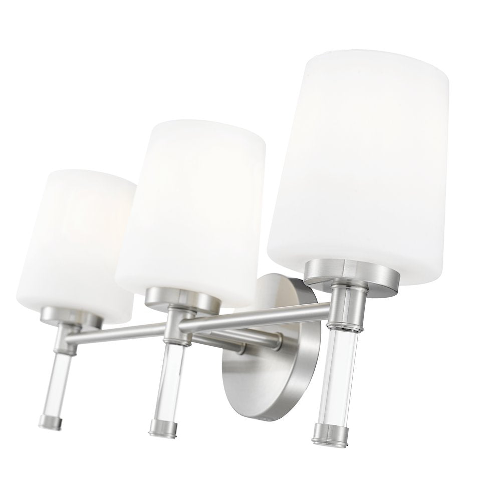 Z-Lite 3 Light Vanity, Brushed Nickel
