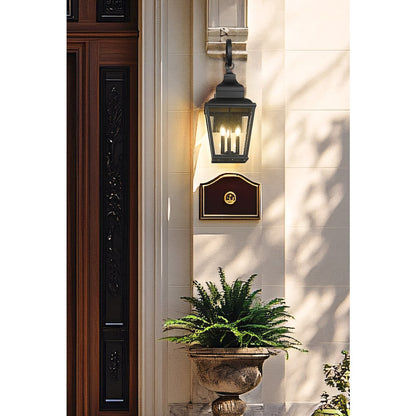 Z-Lite 3 Light Outdoor Wall Light, Sand Black