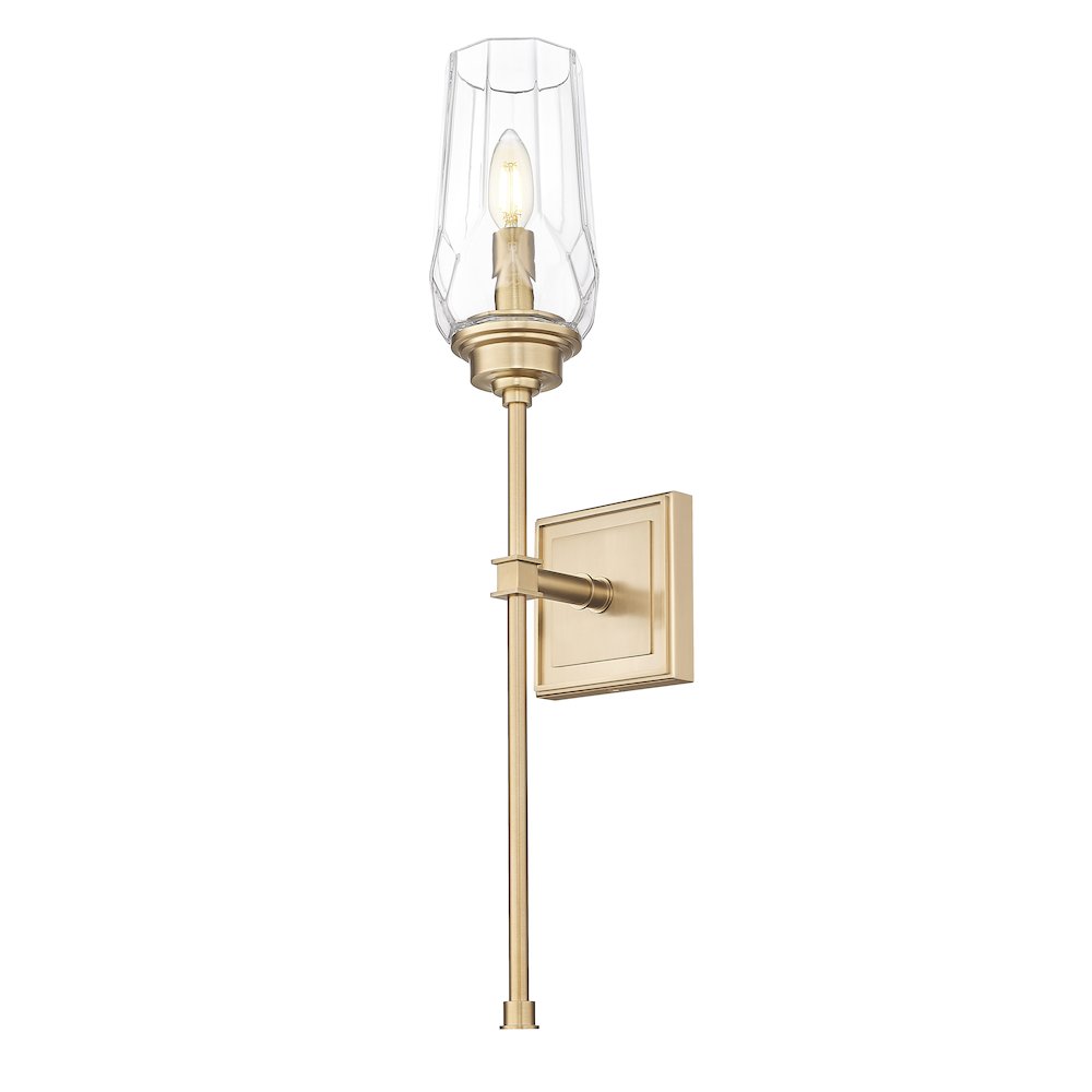 Z-Lite 1 Light Wall Sconce, Modern Gold