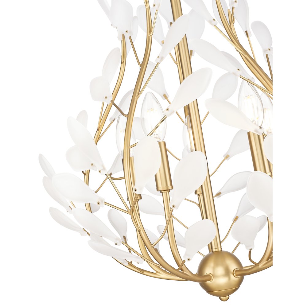 Z-Lite 5 Light Chandelier, Modern Gold