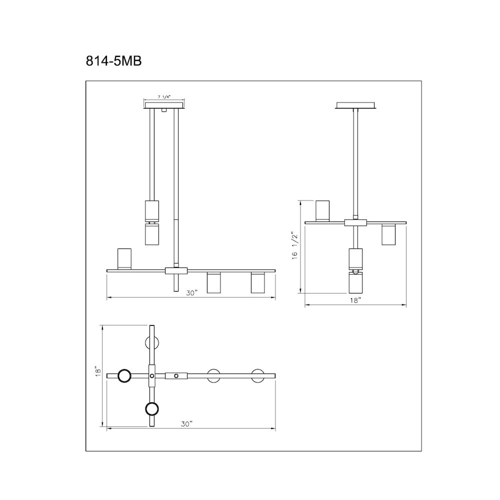 Z-Lite 5 Light Chandelier
