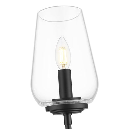 Z-Lite 1 Light Wall Sconce, Matte Black