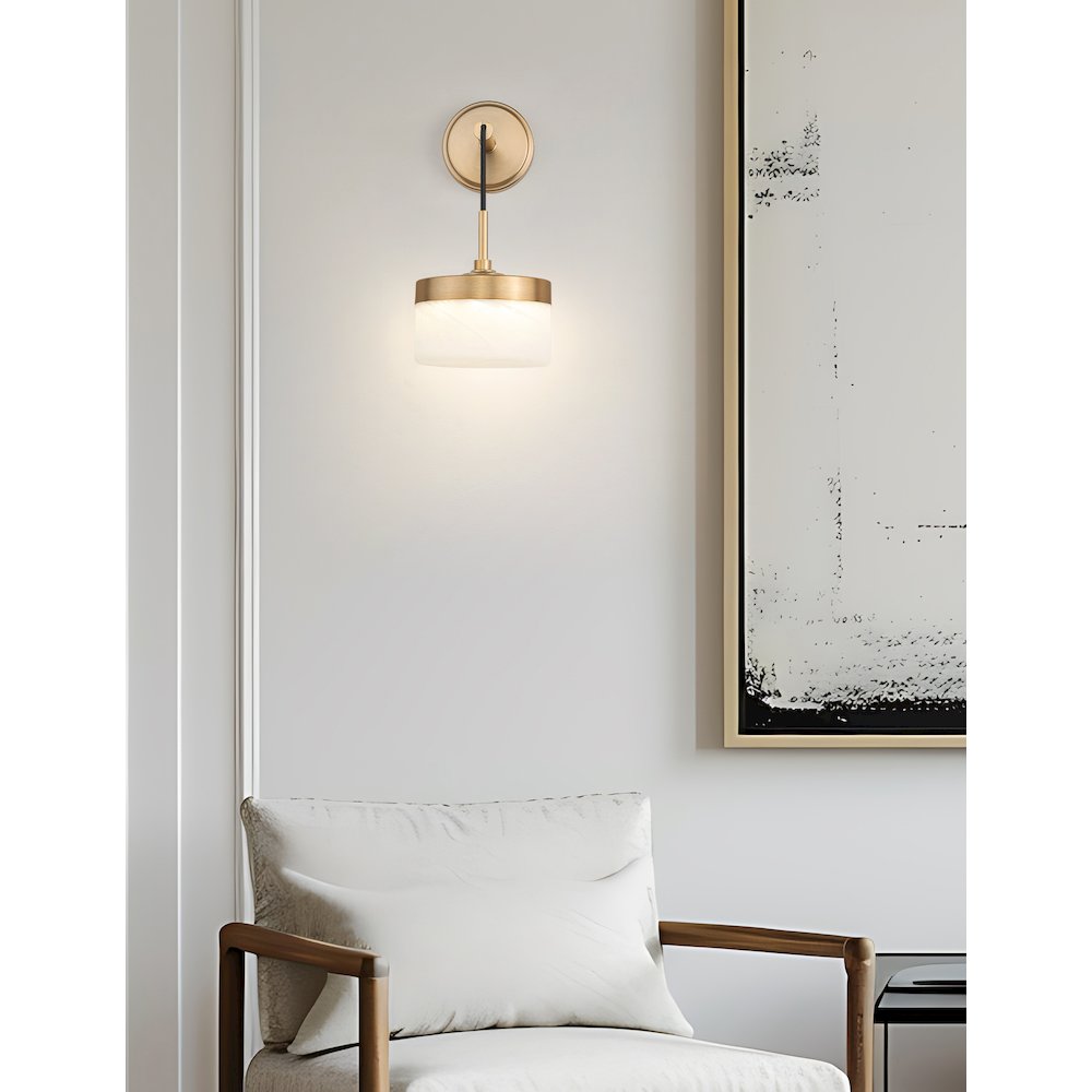 Z-Lite 1 Light Wall Sconce, Modern Gold