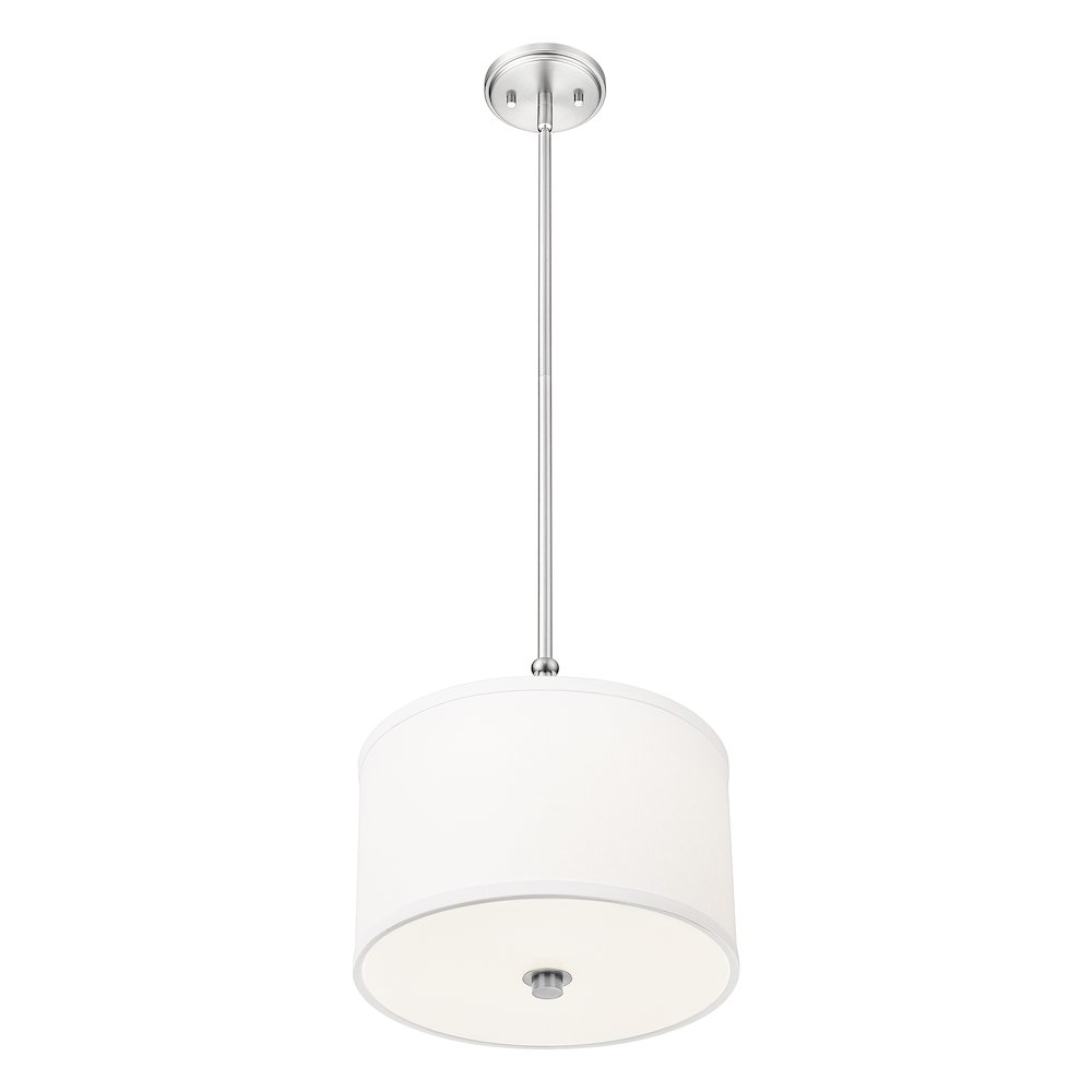 Z-Lite 1 Light Pendant, Brushed Nickel