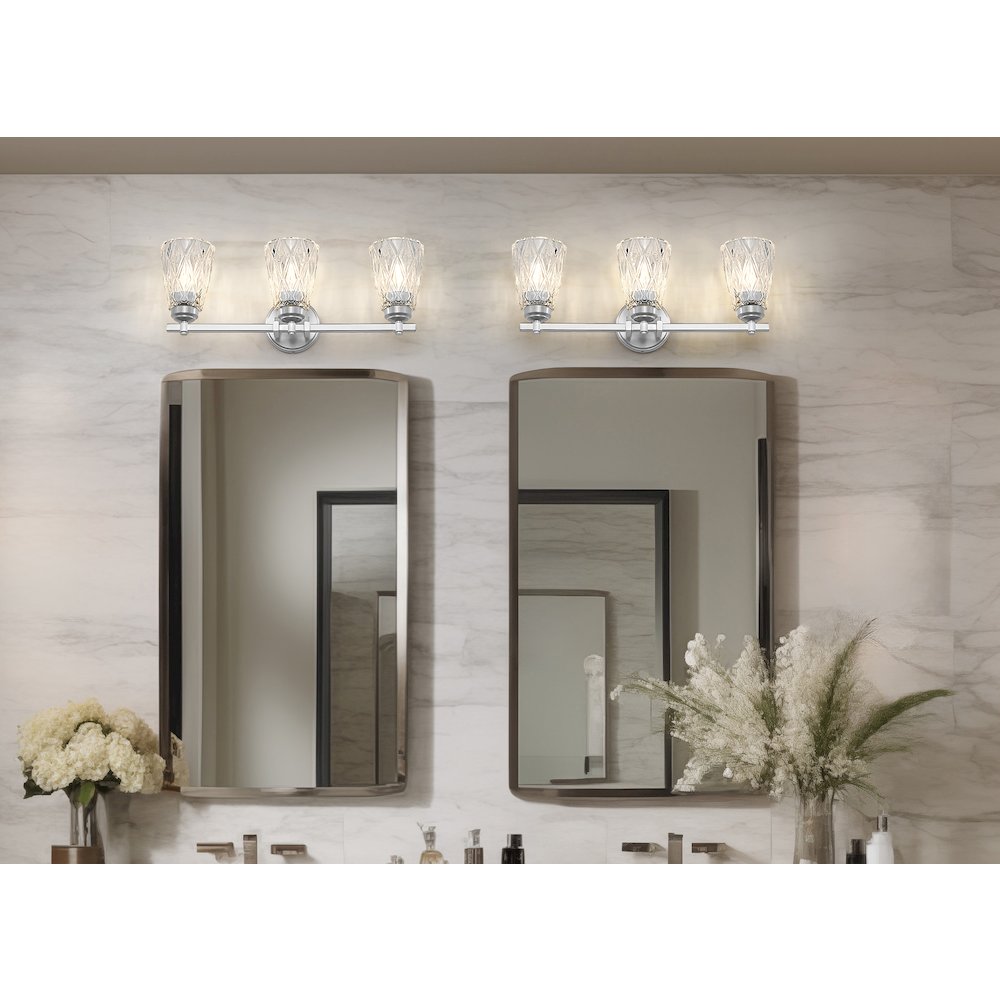 Z-Lite 3 Light Vanity, Brushed Nickel
