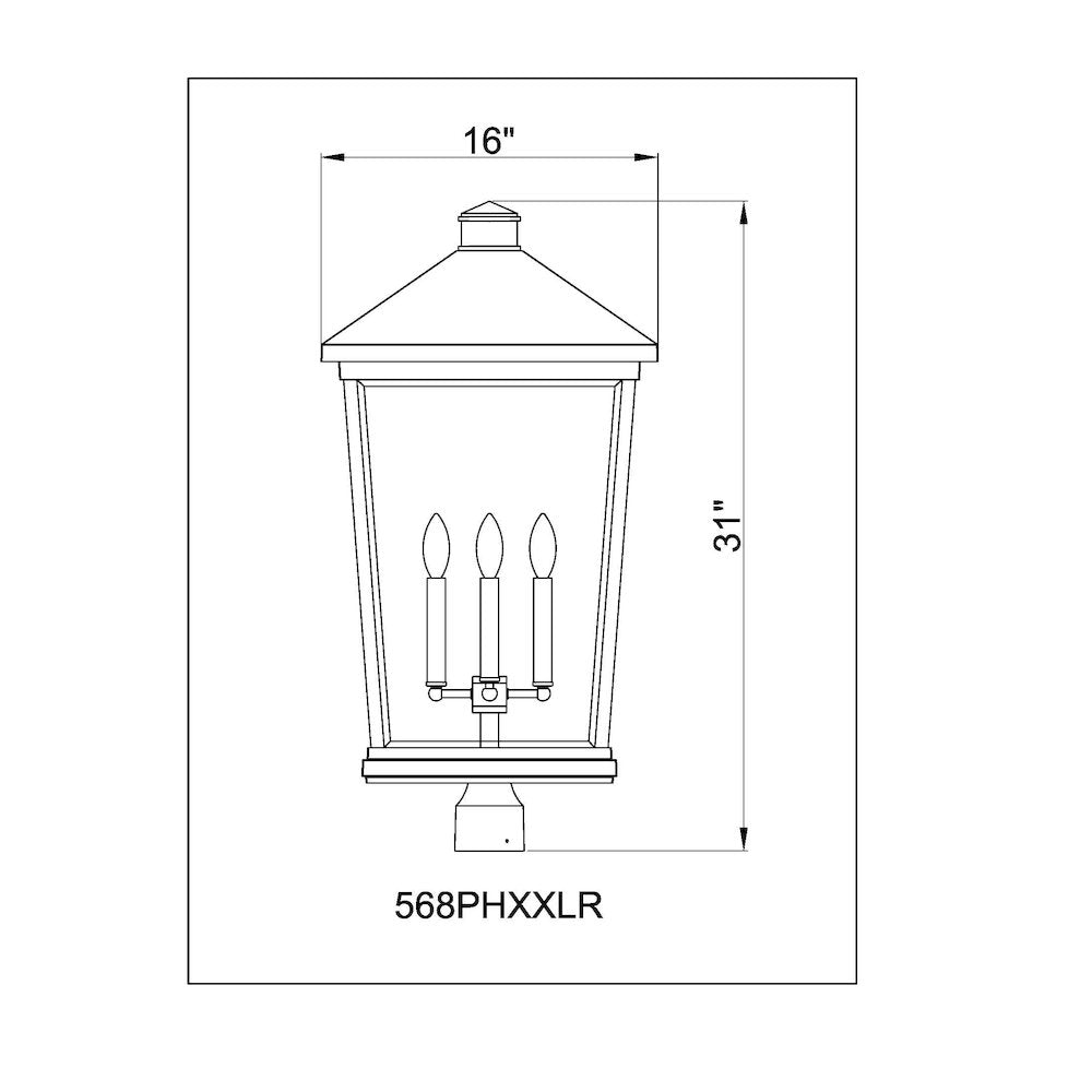 Z-Lite 4 Light Outdoor Post Mount Fixture