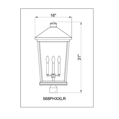 Z-Lite 4 Light Outdoor Post Mount Fixture