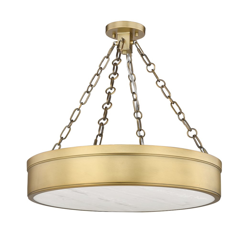 Z-Lite 3 Light Semi Flush Mount