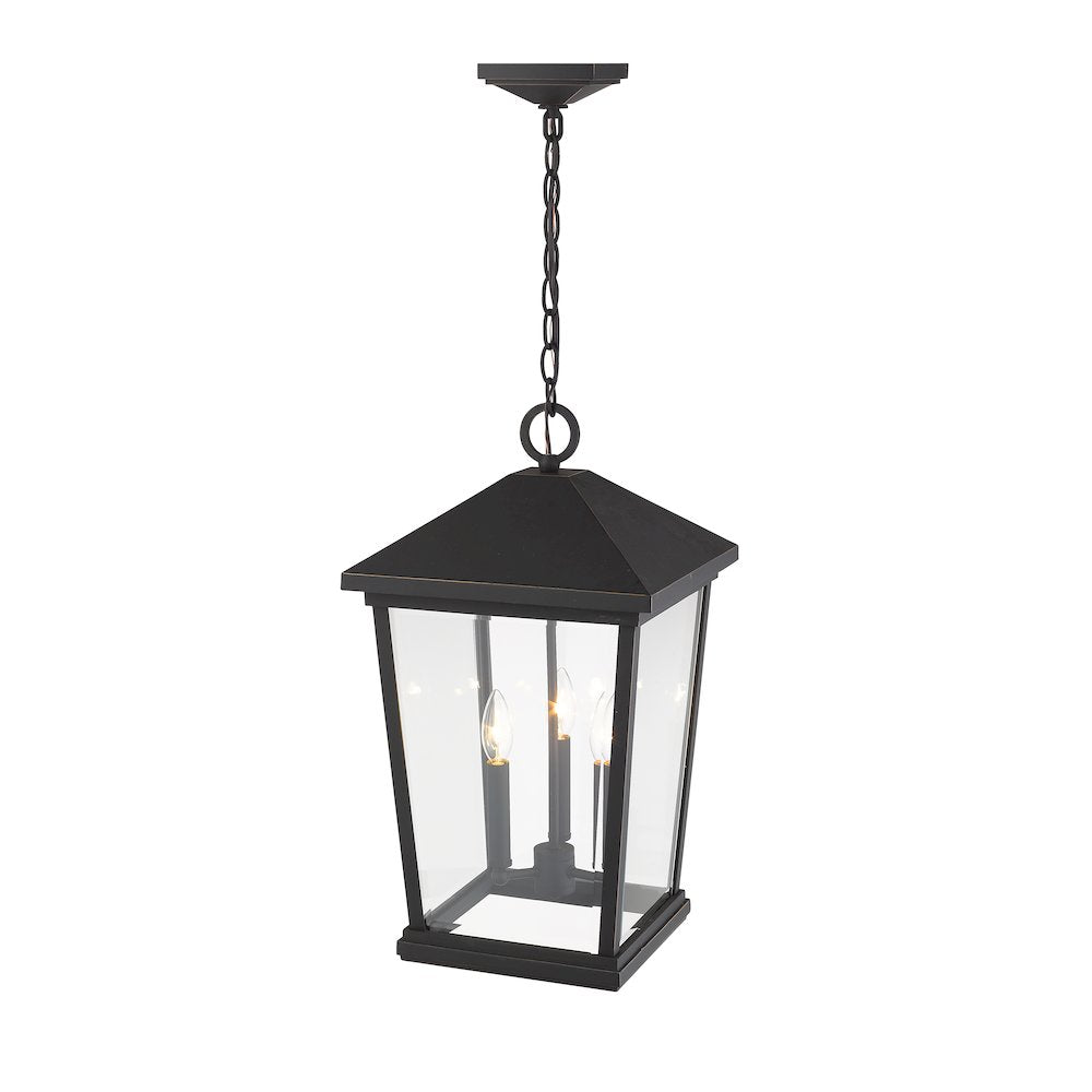 Z-Lite 3 Light Outdoor Chain Mount Ceiling Fixture