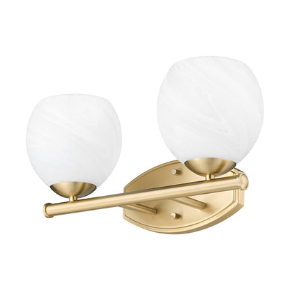 Z-Lite 2 Light Vanity, Modern Gold