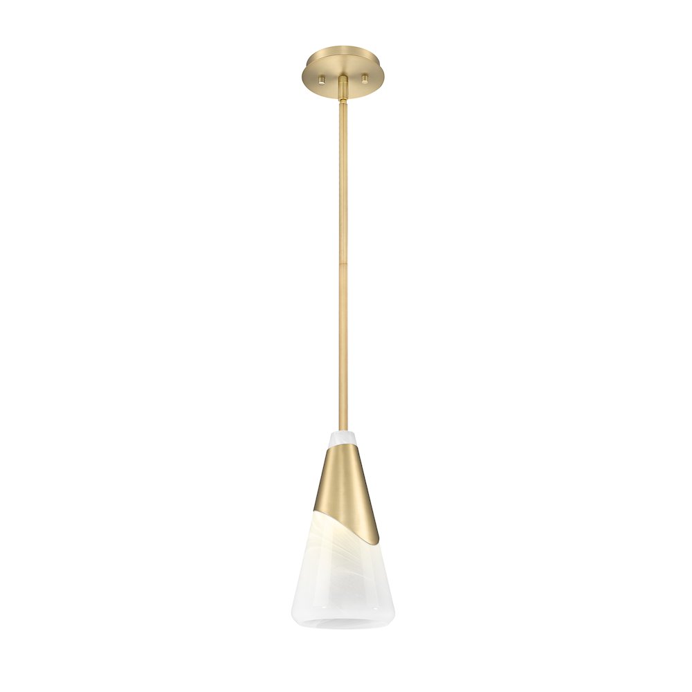 Z-Lite Aimie 1 Light Pendant, Modern Gold