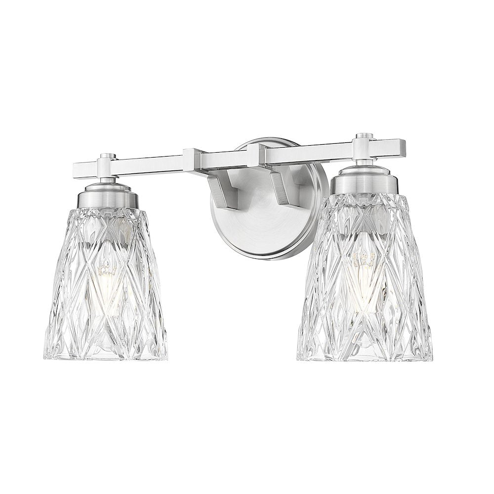 Z-Lite 2 Light Vanity, Brushed Nickel