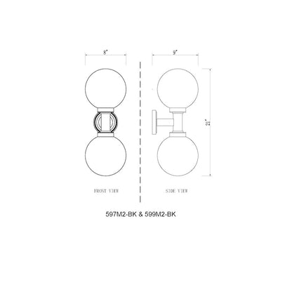 Z-Lite 2 Light Outdoor Wall Light
