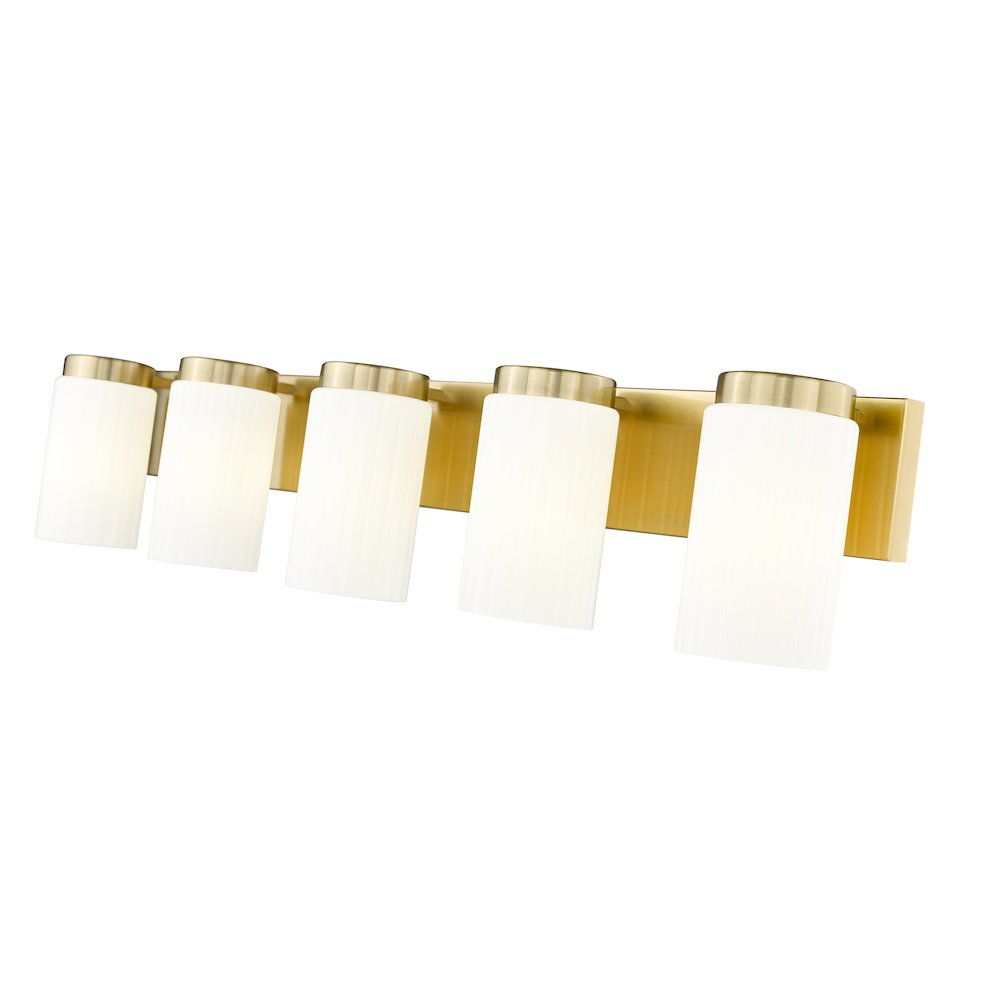 Z-Lite Burk 5 Light Vanity, Luxe Gold