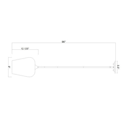 Z-Lite 1 Light Pendant, Burnished Brass