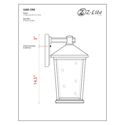 Z-Lite 2 Light Outdoor Wall Light